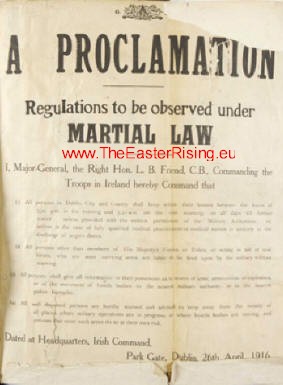 Martial Law Easter 1916