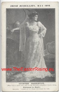 Postcard Irish Rebellion Countess Markievicz