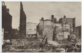 Ruins at the corner of Abbey Street, Dublin