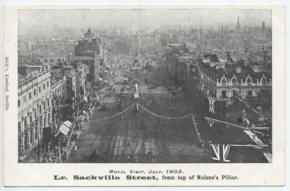 Royal Visit Dublin July 1903 Lr. Sackville Street, from the top of Nelson's Pillar
