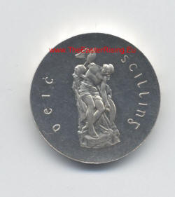 Padraig Perse ten shilling coin issued in 1966 on the 50th anniversary of the Easter Rising
