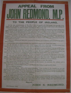 Irish Recruiting Poster, 1914 - 1918
